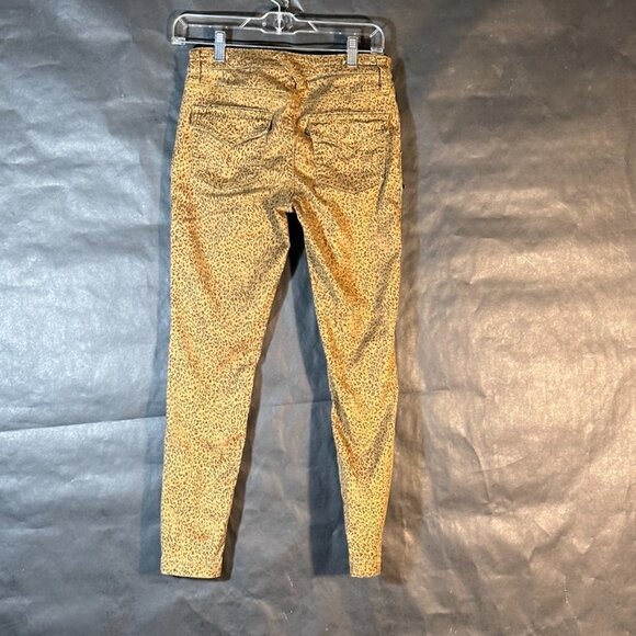 Joie Anthropologie Size 26 Pants Leopard Tan Cheetah Flock Slacks Ankle Tapered - Picture 5 of 6